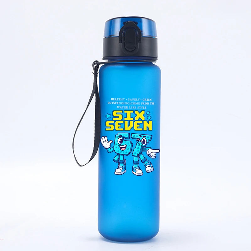 67 Six Seven Cartoon Kids Water Bottle Sports Cup
