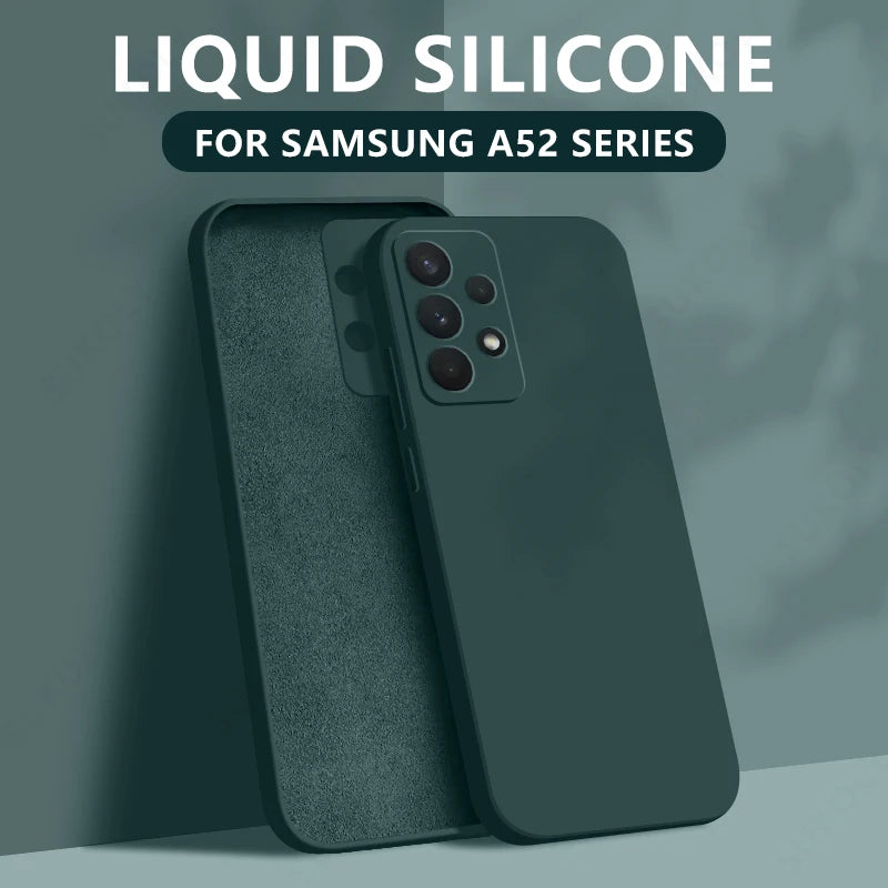 Liquid Silicone Soft Case for Samsung Galaxy S22 S23 S24 S25 S26 5G