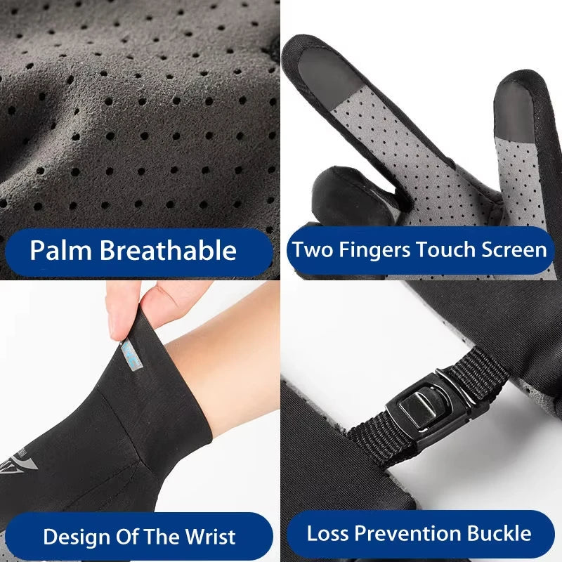 Ice Silk Sun Protection Gloves Anti Slip Fishing Cycling Kayak UV