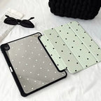 Black Polka Dots Trifold Case for iPad Air Pro Mini 10.2 10.9 Cover