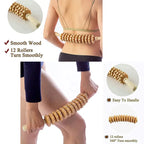 Wooden Fascia Massage Roller Body, Back & Leg Massager