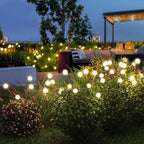8 LED Solar Firefly Garden Lights for Outdoor Pathway Decor