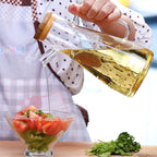 900/1000ml Glass Oil Bottle Heat Resistant Oil Dispenser with Handle