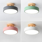 Nordic Wood Ceiling Lamp for Hallway & Bedroom Décor
