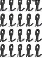 Mini Stainless Steel J Hooks Wall-Mounted Storage Hooks Set