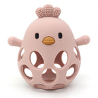 Cartoon Chick Silicone Baby Teether BPA Free Toy