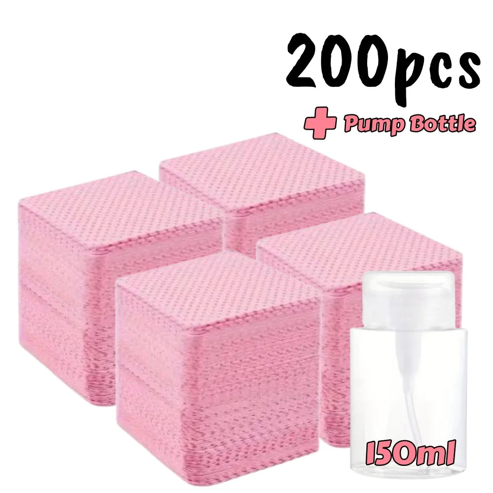 Lint-Free Nail Wipes Gel Cleanser Pads