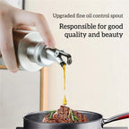 Portable Stainless Oil Bottle 190ml Kitchen Sauce & Vinegar Dispenser