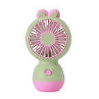 Cute Rabbit Ear Mini Fan UK USB Rechargeable Kids Desk Fan