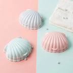 Seashell Soap Box – Double Layer Drain Soap Holder for Bathroom & Travel