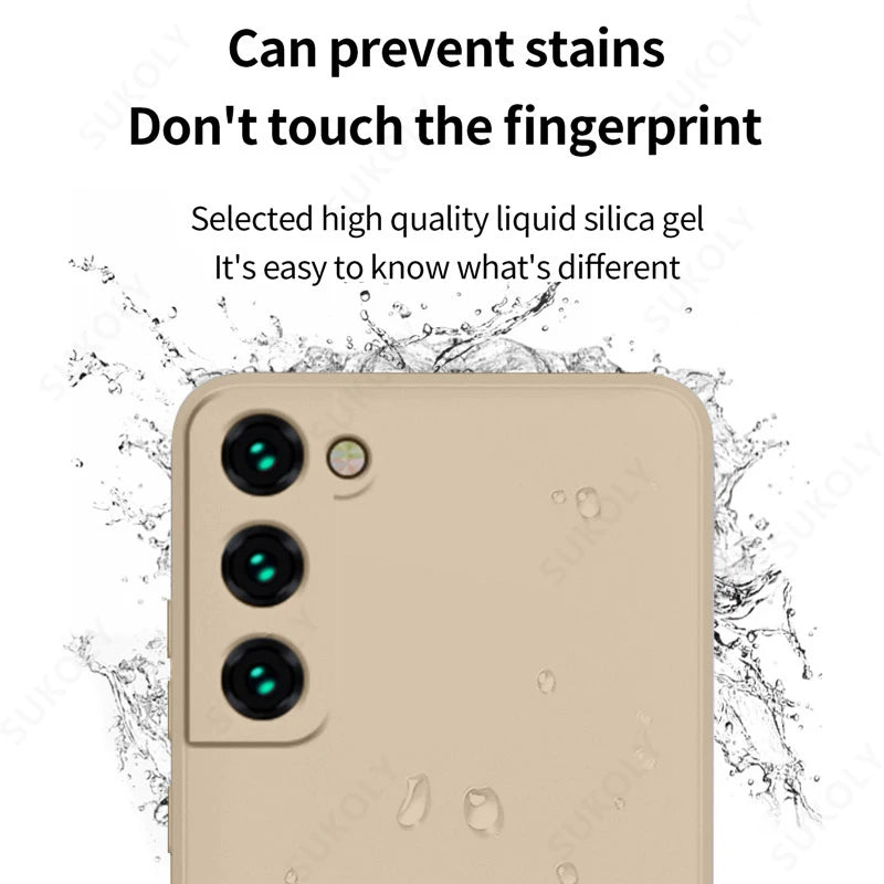Shockproof Liquid Silicone Case for Samsung Galaxy S22 S23 S24 S25 S26