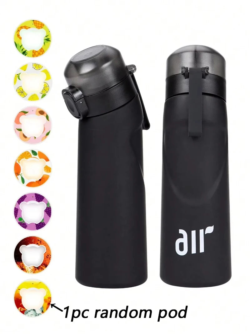 Air Water Bottle with Flavor Pods Leakproof Sports Cup
