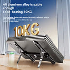 Metal Mini Foldable Laptop Stand Adjustable Portable 10-17 Inch