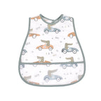 Cartoon EVA Waterproof Baby Bib with Pocket Feeding Apron