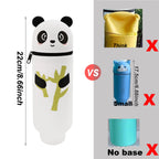 Cute Animal Silicone Pencil Case 2-in-1 Zipper Pen Pouch