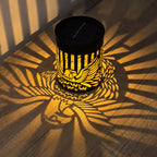 Solar Mandala Fence Light Waterproof LED Wall Light for Garden & Patio
