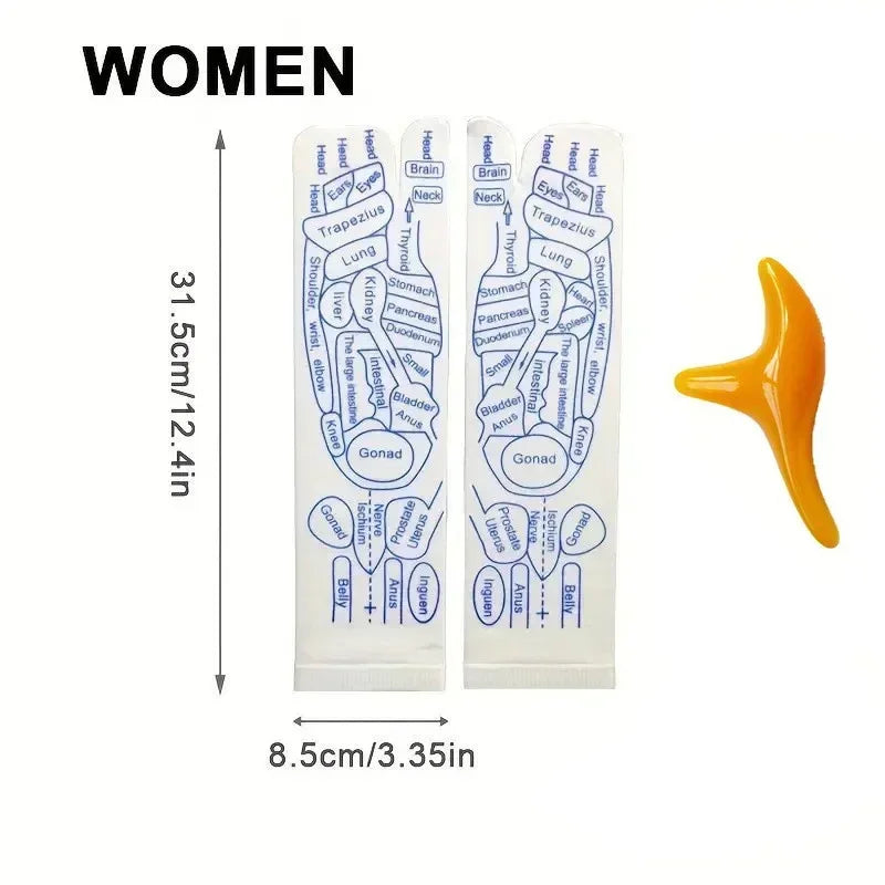 Acupressure Foot Massage Socks for Tired Feet & Reflexology Care
