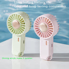 MEET SUN Mini Handheld Fan UK 3-Speed USB Rechargeable