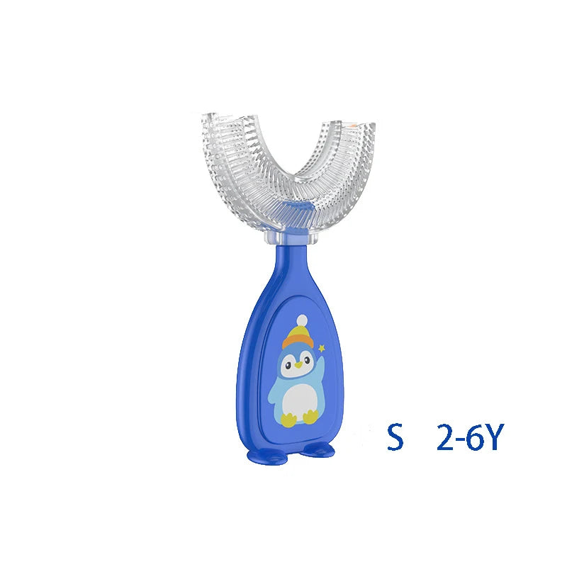 Kids 360° U Shape Toothbrush Soft Silicone Baby Teeth Brush