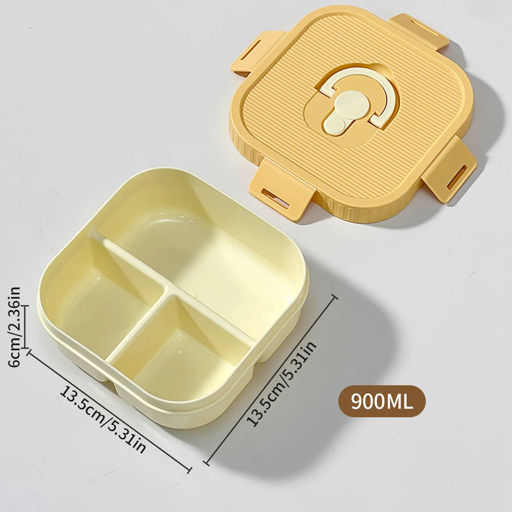 WORTHBUY Portable Lunch Box Leakproof Microwave Safe Bento Box