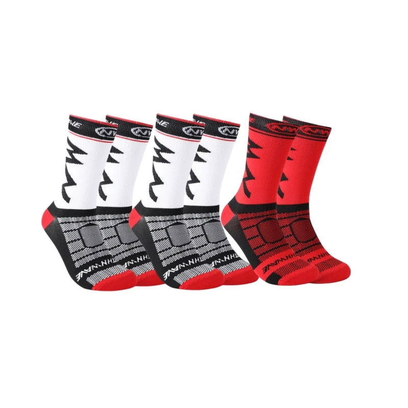 Breathable Sports Socks 3 Pairs Running Cycling Outdoor Men UK