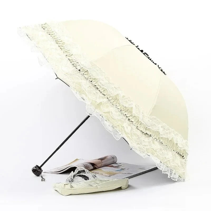 Buy Vintage Lace Gothic Parasol UV Protection