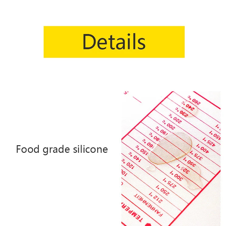 UNTIOR Silicone Baking Mat Non-Stick Dough Kneading & Pizza Rolling Pad