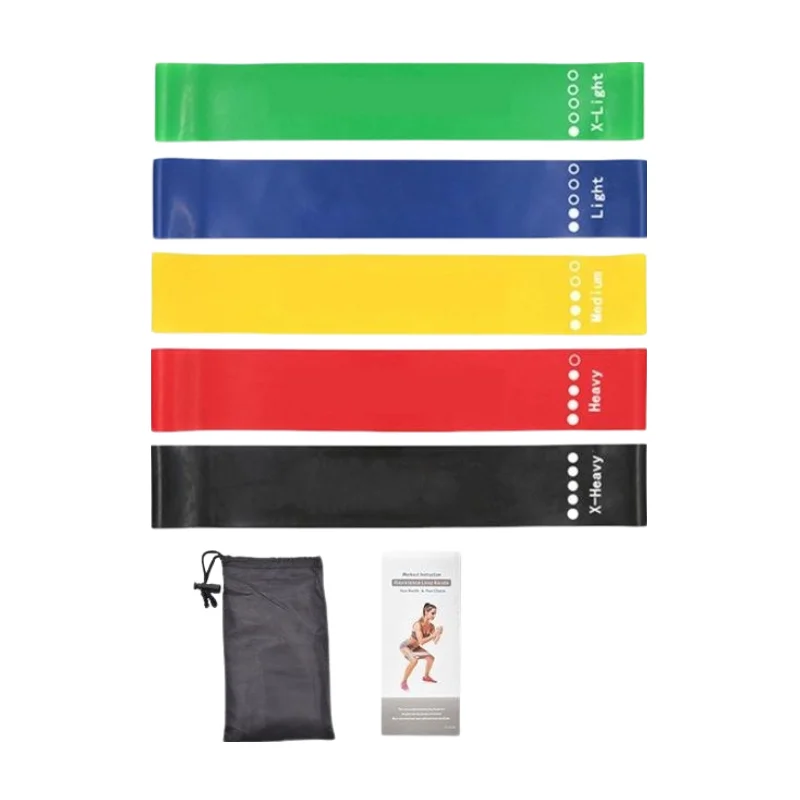 7Pcs TPE Resistance Bands Set for Home Gym and Booty Workout
