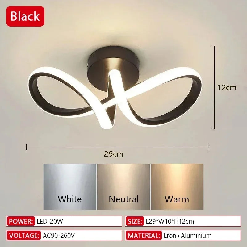 Modern LED Ceiling Light for Entryways & Corridors
