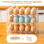 3 Layer Egg Holder Fridge Side Door Organizer