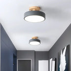 Nordic Wood Ceiling Lamp for Hallway & Bedroom Décor