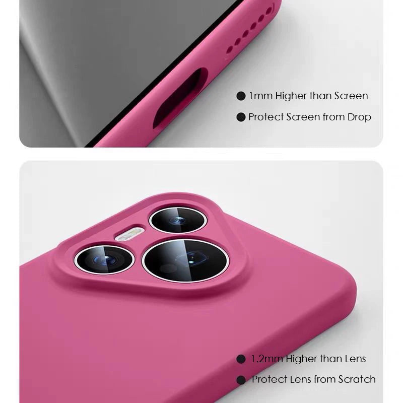 Magnetic Liquid Silicone Case for Huawei Pura 80 70 P60 Nova 14 Pro