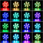 Submersible LED Pool Lights Waterproof RGB with Remote