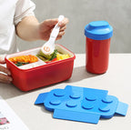 Portable Building Block Lunch Box 1050/1300ML Bento Food Container for Kids