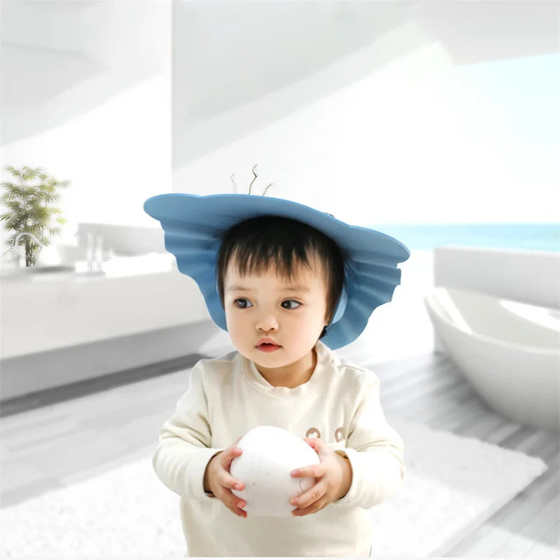 Baby Shower Cap Adjustable Shampoo Bath Hat for Kids