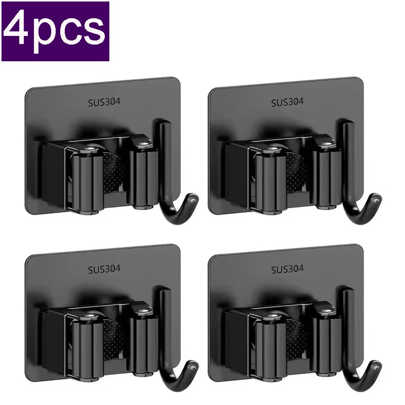 Mop Clip Holder Stainless Steel Organizer
