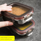 304 Stainless Steel Lunch Box Leakproof Bento Food Storage Travel Box