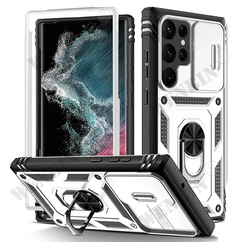 Heavy Duty Kickstand Case for Samsung Galaxy S23 S24 S25 S26
