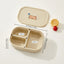 WORTHBUY 3 Grid Lunch Box Microwave Safe Detachable Bento Container