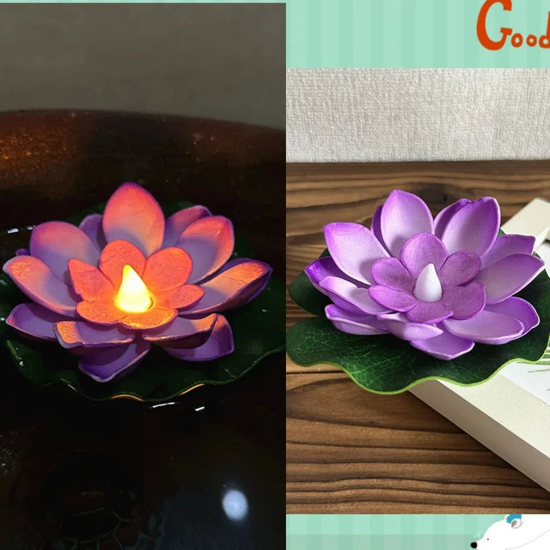 LED Floating Lotus Flower Lights for Pool & Garden Decor