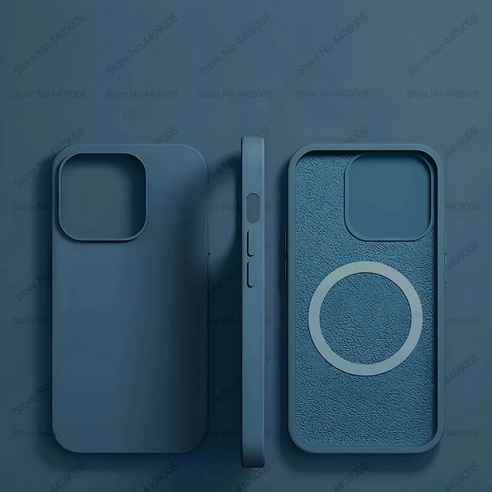 MagSafe Magnetic Silicone Case for iPhone 11 12 13 14 15 Pro Max