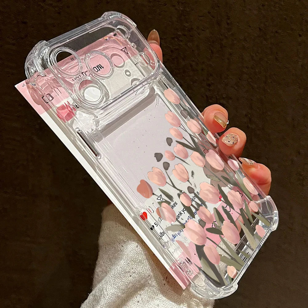 Floral Clear Shockproof Case for Motorola Edge 70 60 Fusion & Moto G