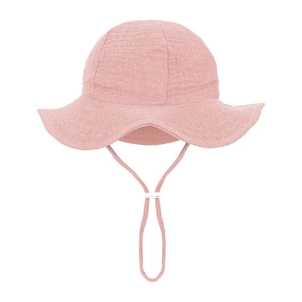 Floral Baby Bucket Hat UK Adjustable Infant Sun Cap