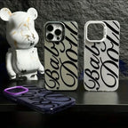 Creative Letter Print Case for iPhone 11 12 13 14 15 16 17 Air