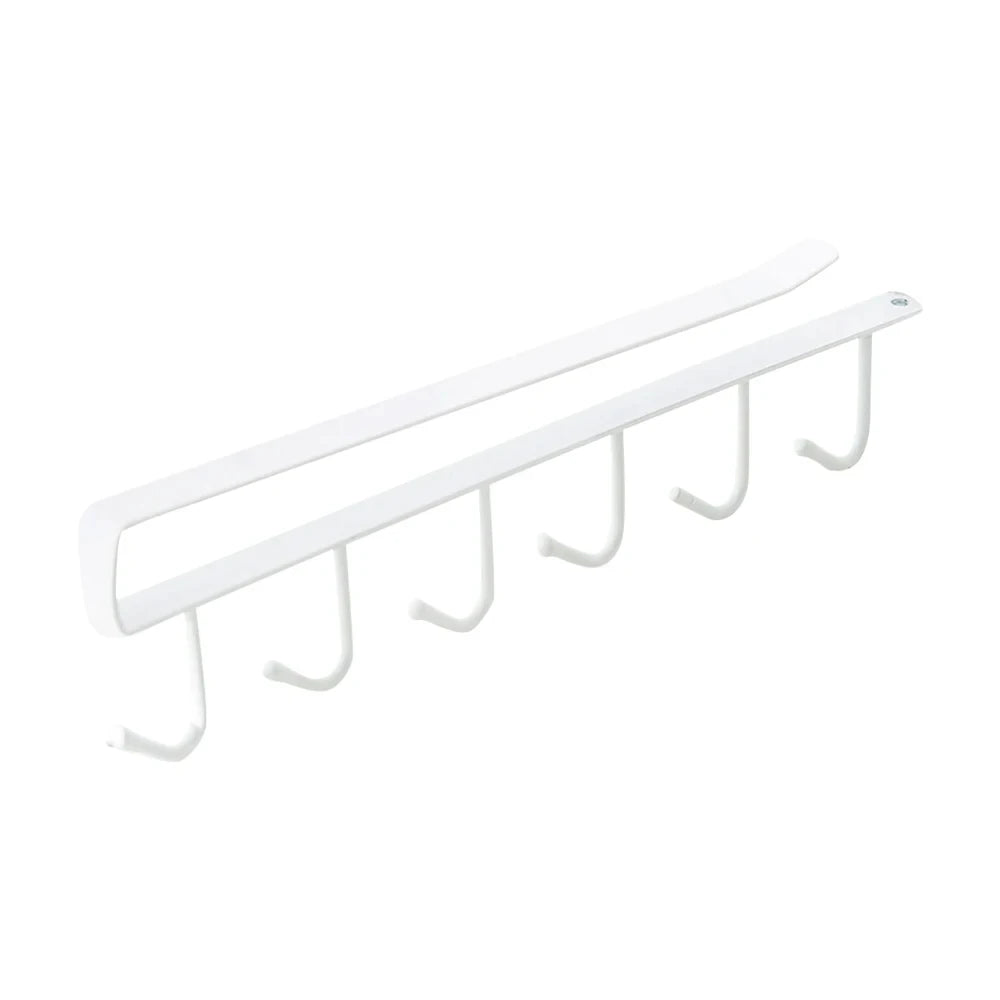 6 Hook Coffee Mug Holder Under Shelf Kitchen Cup Organizer