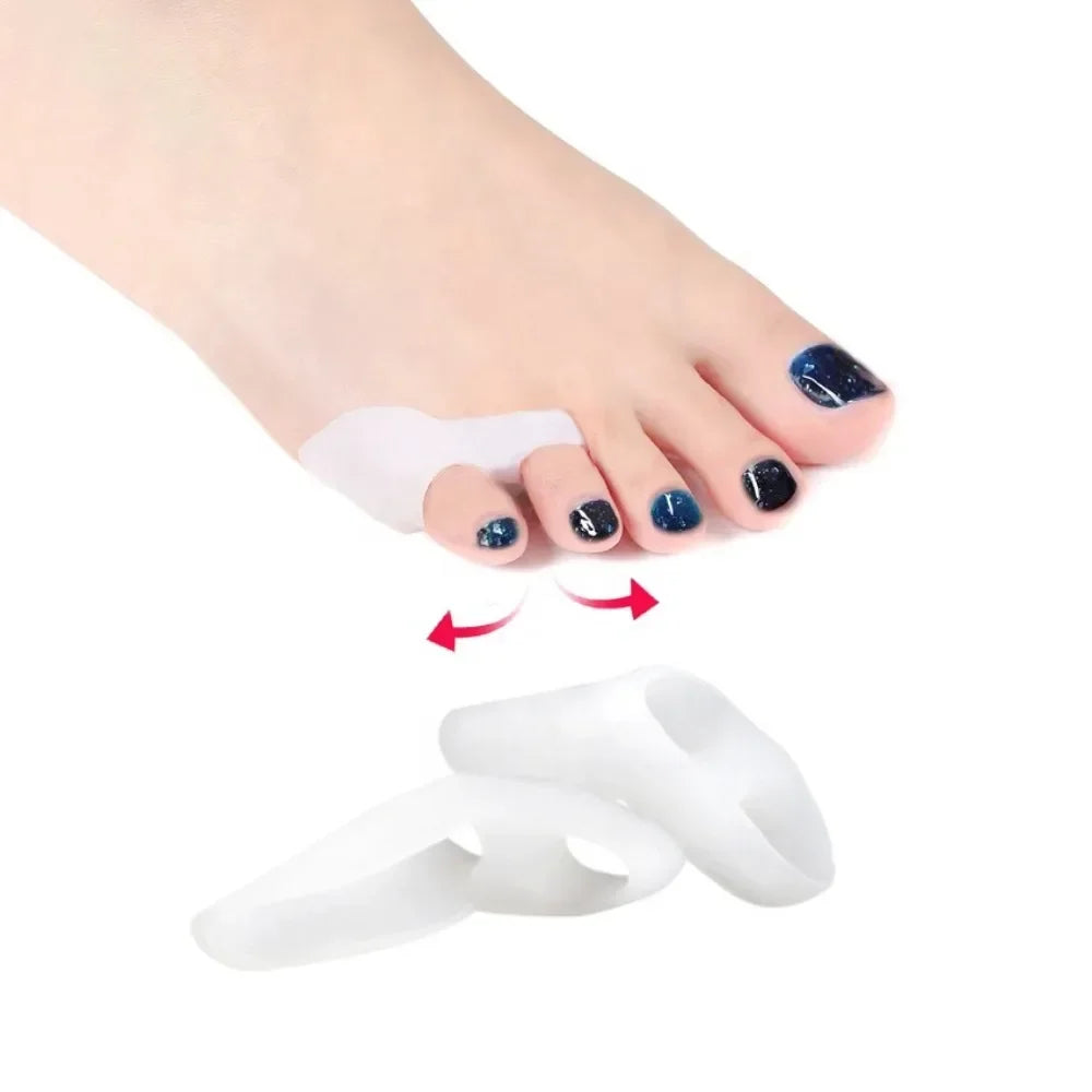 2pcs Silicone Toe Separators Bunion & Foot Care Protector UK
