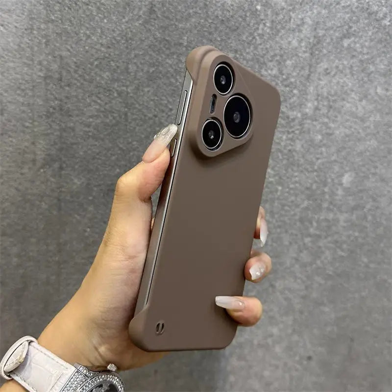 Borderless PC Bumper Case for Huawei Pura 80, 70 Ultra & 70 Pro Plus