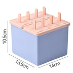 Food Grade Silicone Ice Cream Mold with Lid – BPA Free Popsicle Maker Kit