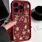 Cute Christmas Phone Case for iPhone 11 12 13 14 15 16 17 Pro Max