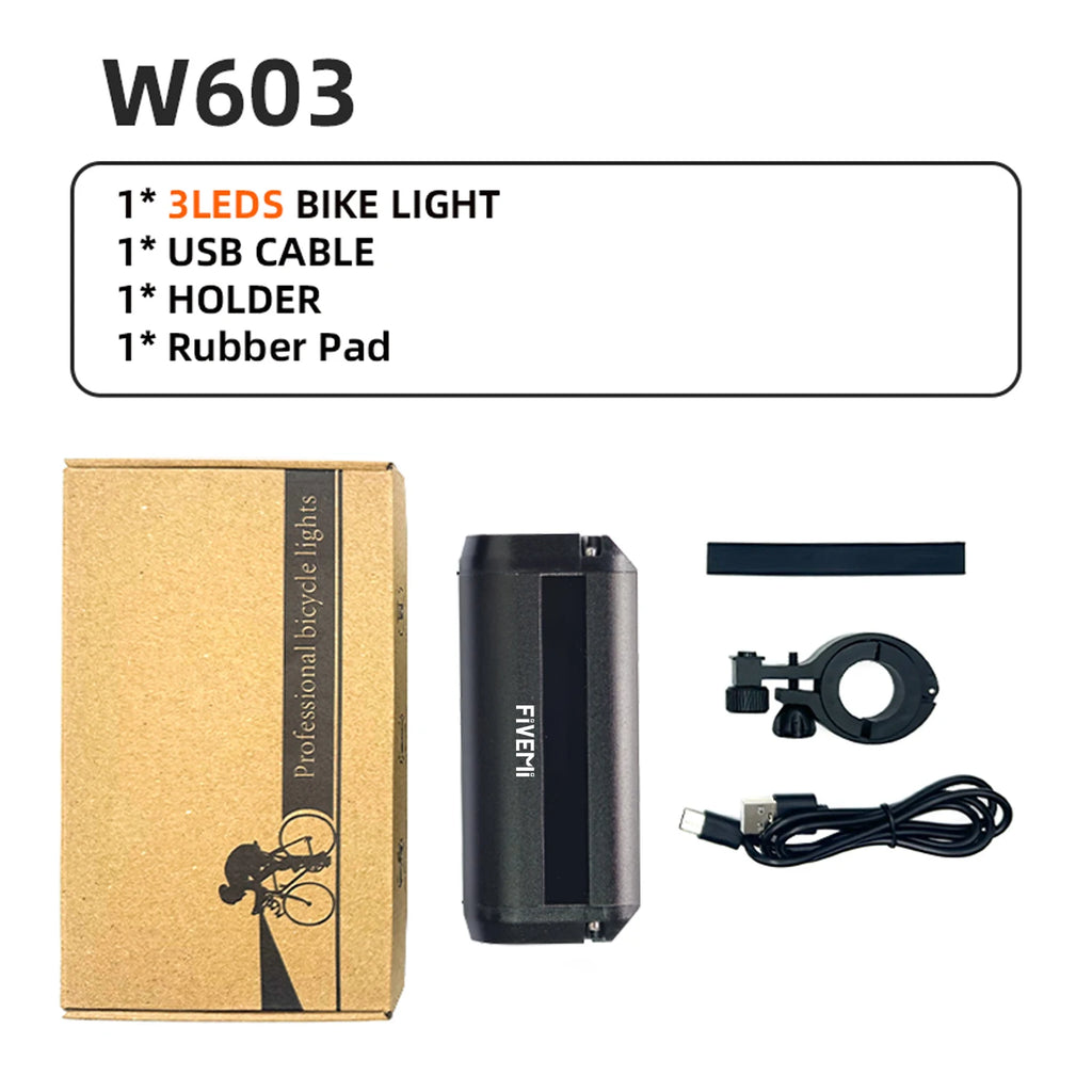 5 LED Rechargeable MTB Bike Light 10000mAh Headlight